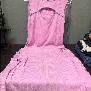 BCBGeneration Ribbed Pink Top